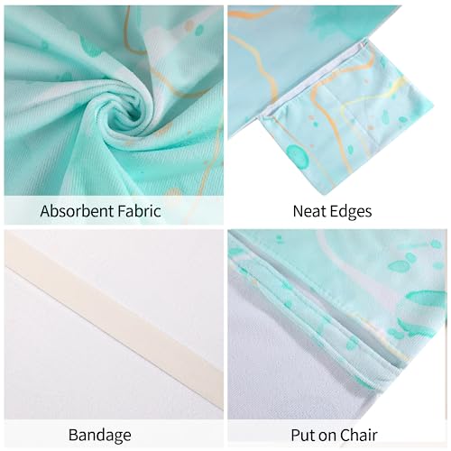 Watercolor Beach Chair Cover With Side Pockets Thick And Quick Dry Chaise Lounge Chair Towel Cover For Sun Lounger Pool Chair Towel Cover (Blue Purple) #TOP3
