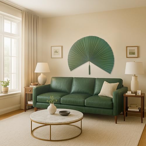 image for Chicvillage Large Bamboo Wall Hanging Fan, Wall Hanging Art For Decora