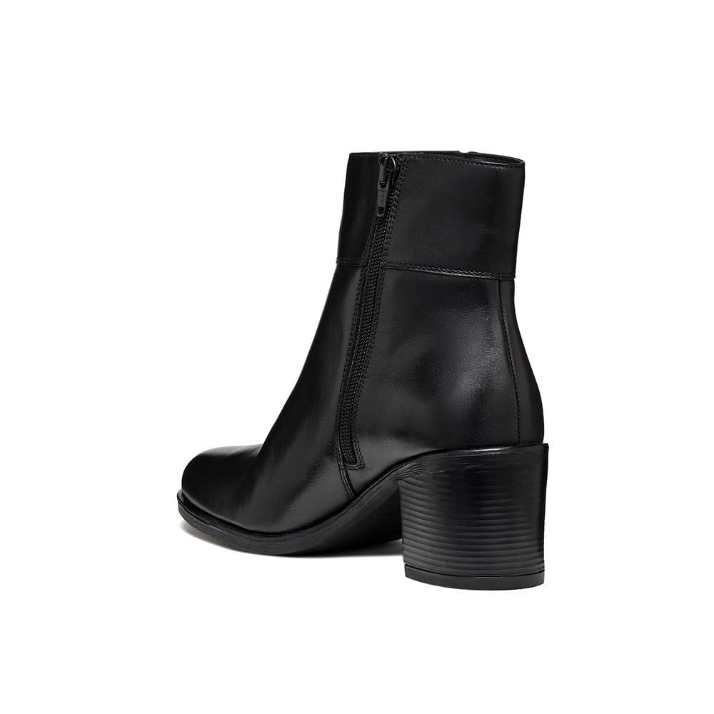 Geox Women's D New Asheel CAnkle Boot, black, 7.5 UK