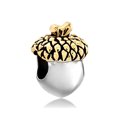 Acorn Charm for Women Mom Daughter Compatible with Pandora Bracelets