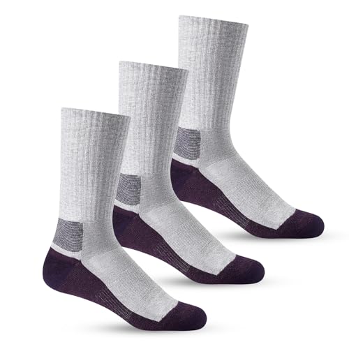 Image of WANDER Merino Wool Crew Socks 3 Pairs Lightweight Cushion Boot Sock