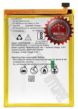 Image of Original ACBPN50M06 Battery for Micromax in 1 E6746 / in 1b E6523, E7533 / in Note 1 E7746 Battery with 6 Month warrenty*** (SEP0117)