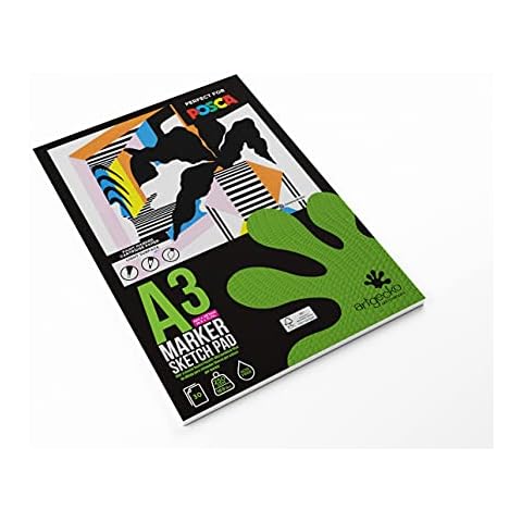 Artgecko Pro Marker Pad A3-30 Sheets 250gsm White Smooth Paper Cover