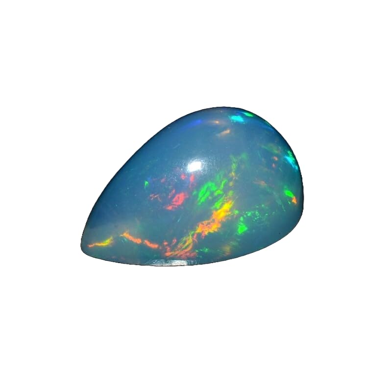 Opale éthiopienne multi fire cabochon 13 mm pour offrir un cadeau de joaillerie unique