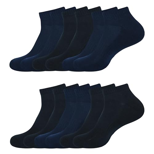 Image of Womens Cushioned Ankle Socks, Low Cut Breathable Casual Super Soft, Multi Color Options Size 4-7, 6-9