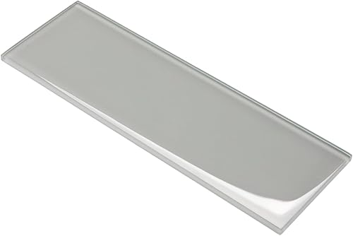 Vista 128 de Lovdeco Azulejo de cristal de metro, 3 x 6 pulgadas, 4 pies cuadrados, vidrio verde azulado oscuro para pared de baño y cocina, paquete de 32