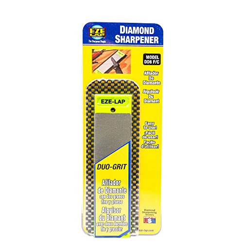 Review Product EZE-LAP DD6F/C 2 by 6 Double Sided Diamond Sharpening Stone F/C, Non Skid Pad Included