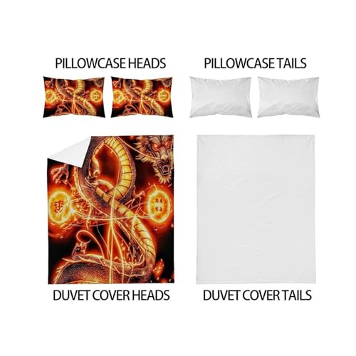 Couvre-lit dragon fermeture éclair en microfibre super king premium