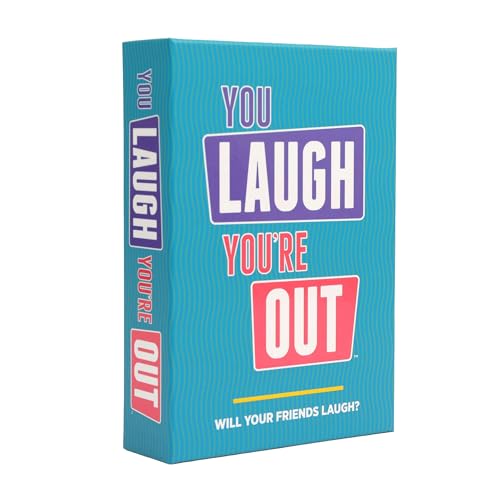 DSS Games You Laugh You're Out [Try Not to Laugh Family Card Game for Adults & Teens | White...