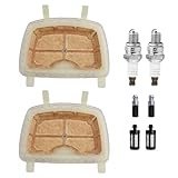 Gutol 2er-Set Luftfilter-Kit mit Zündkerzenstecker und Kraftstofffilter für MS171, MS181, MS211, MS, 171, 181, 211, 11390071800