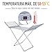 HOMCOM Tendedero Eléctrico Plegable con Alas Secador de Ropa Tendedero de Pie...