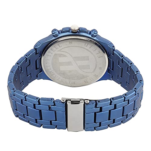 Image of Fluid Analog Silver Dial Men's Watch-FL-002-BL-SL