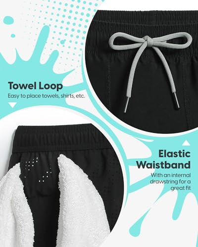 maamgic Mens Running Shorts with Compression Liner 5" Quick Dry Workout Gym Shorts Anti-Chafe 2 in 1 Athletic Shorts4