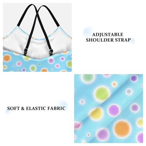 Small Fresh Wave Dot Pattern Girls Swimsuit One Piece Bathing Suit Beach Swimwear with Adjustable Straps 3-10Years3