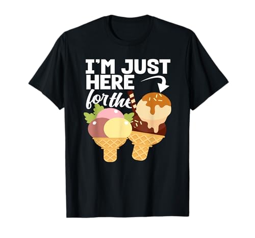Juste Ici Pour Glace Amoureux Glace T-Shirt