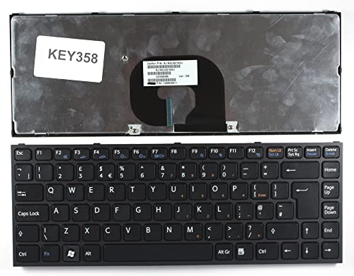 Clavier de remplacement pour Sony Vaio VPC-Y21M1R/L cadre noir