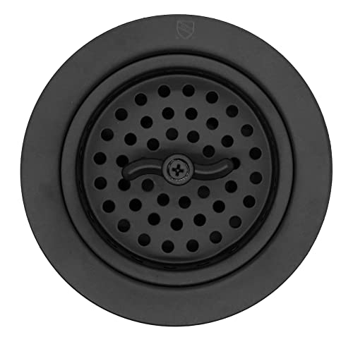 Westbrass Wing Nut Style Large Kitchen Sink Basket Strainer, 2 Pack, Matte Black, D2135-62 #TOP4