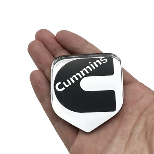 Image of 1Pc Compatible with 2nd Gen 94-02 Front Grille Head Cummin Emblem 3D Badge NamePlate (Chrome Black)