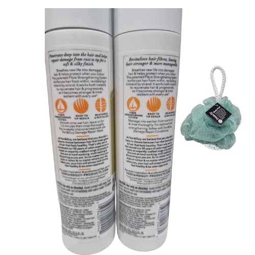 Toni Damage Repair Shampoo+Conditioner Hair Becomes Stronger 250ml,Duo Set including Free Beauty Body Puff(Any Colour) - Image 3