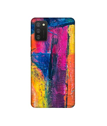Image of Amazon Brand - Solimo Designer Color Mash On Canvas 3D Printed Hard Back Case Mobile Cover for Samsung Galaxy M02s / F02s