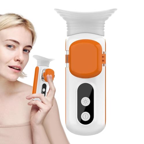 Vaporizador facial para ojos secos, vaporizador de ojos de compresión caliente, portátil, herramienta recargable para el cuidado de la piel, pulverizador facial calentado para mujeres