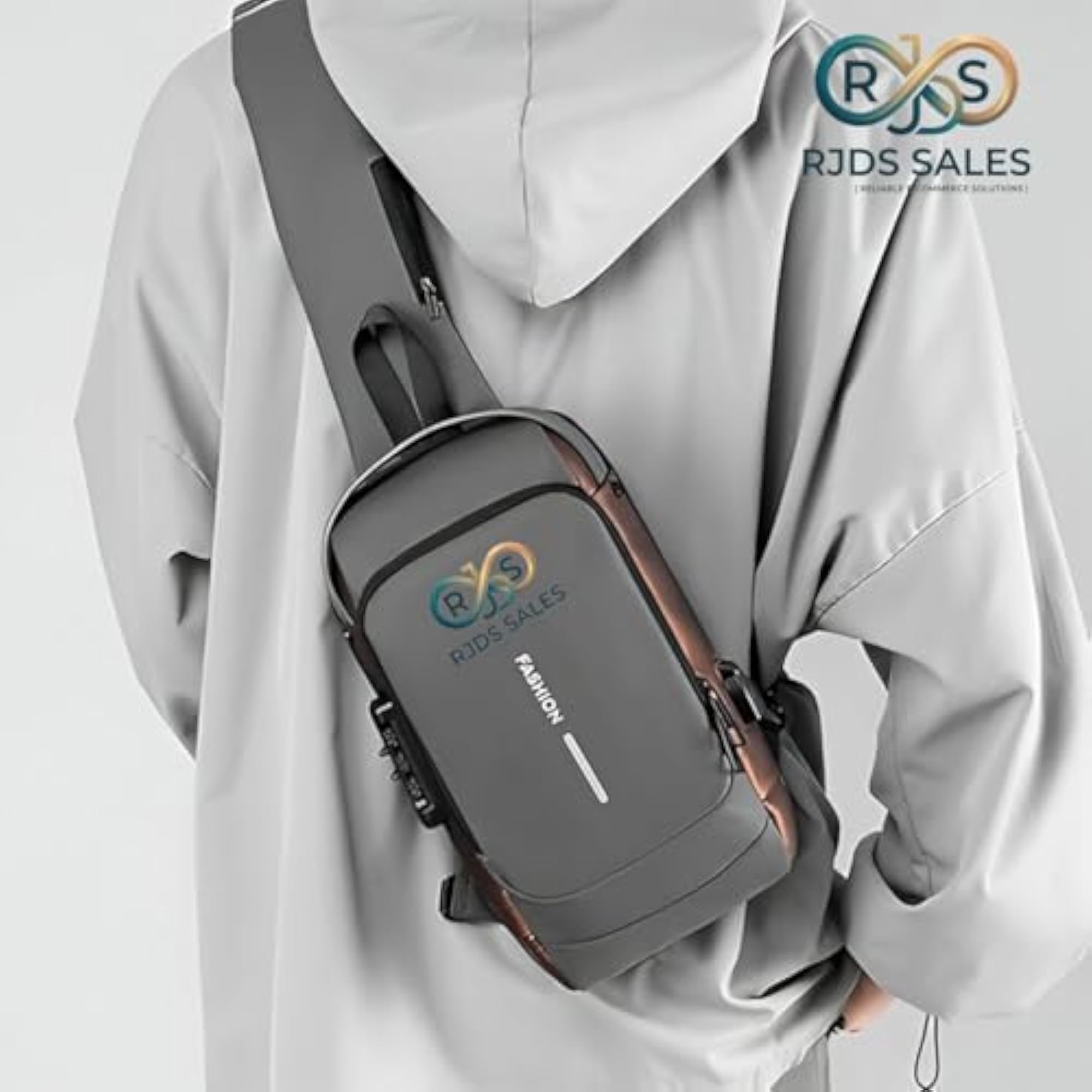 Waterproof Polyester Slim Unisex Crossbody Sling Bag