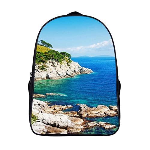 Sac à dos d'école 3D cool avec grand volume 40x28x16cm pour adolescents