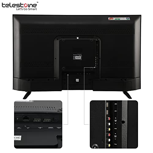 Image of TELESTONE 109 cm (43 Inch) Bezel Less Ultra Bright Display with 178 Wide Viewing Angle Full HD Smart LED TV