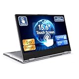 Exilapsire 15.6' 2-in-1 Touchscreen Laptop Computer, AMD A9 Processor up to 3.2GHz, 8GB RAM 256GB SSD, Convertible Notebook with IPS FHD Display, USB-C, WiFi, Win11 Laptop for Work, Study & Home