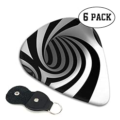 Lot de 6 médiators noirs et blancs pour guitare acoustique, guitare électrique, basse, ukulélé – fins, moyens et épais. - Les Beatles, Paul McCartney, John Lennon, RIngo Starr, George Harrison Lot de 6 médiators noirs et blancs pour guitare acoustique, guitare électrique, basse, ukulélé – fins, moyens et épais. – Image 2