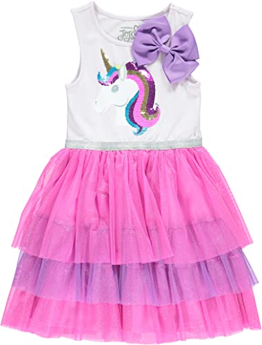 Nickelodeon Jojo Siwa Girls Unicorn Tutu Dress with Sequins - Girls Tulle Dress Sizes 4-16