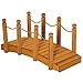 Produktbild Outsunny Gartenbrücke  Beckenbrücke  Gehweg aus Holz mit Geländer  Gartendekoration  Maße: 121 x 57,5 x 59 cm  Tannenholz, vorgeölt