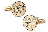  gemelolandia  Gemelos para boda Regalo para el Padrino Cubrebotones Gemelos Originales Para Camisas  Para Hombres y Niños  Regalos Para Bodas, Comuniones, Bautizos y Otros Eventos