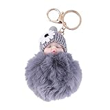 taschenanhänger fell silber Gut organisiert Ihre Schlüssel oder dekoriert Ihre Tasche, Handtasche, Rucksack usw.