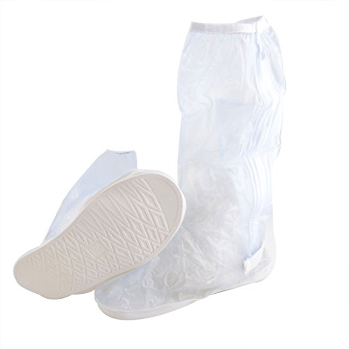 Ruilogod Unisex Protector para Zapatos Resistente a Agua, Barro y Suciedad, PVC Transparente Par US 12 miniatura 2