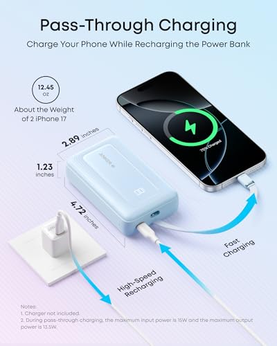 Anker Zolo Power Bank, 20,000mAh 45W Portable Charger with Built-in USB-C photo 6