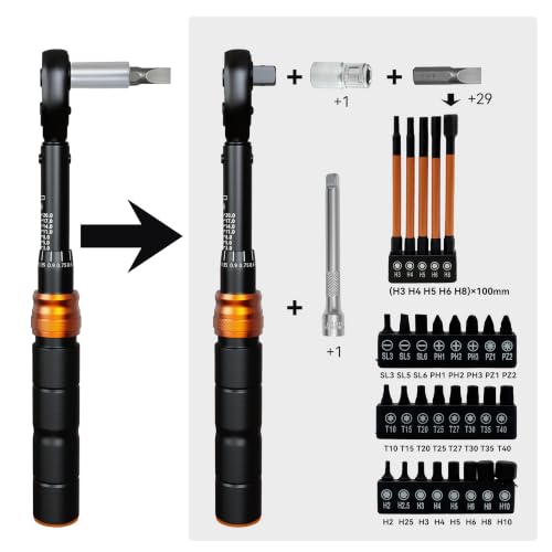 WAXTRON 35-Piece Click Torque Wrench Set