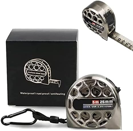 Retractable Stainless Steel Tape Measure,16-Foot/5 Metric Both Side Dual Measuring Tape Waterproof & Wear-Resistant Impact High-Carbon Steel Tape Measure Tape Measure for Daily Use