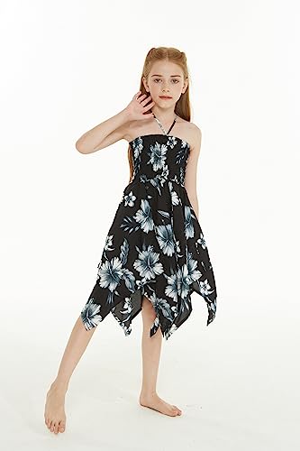 Image of Hawaii Hangover Family Matching Hawaiian Clothes, Midnight Bloom | Family matching Hawaiian outfits, Midnight Bloom, lightweight rayon, machine washable, tropical floral print, luaus, cruises