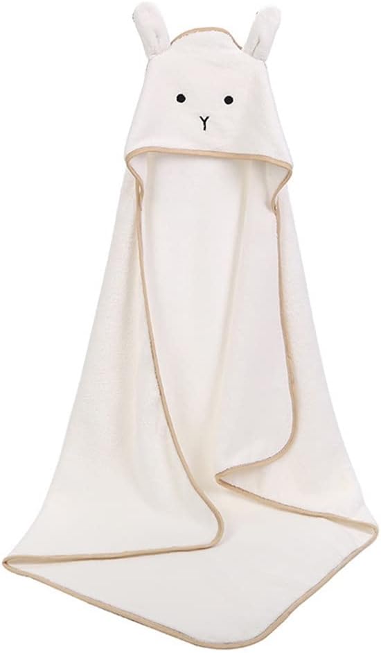 Bath Towel Girl Towel Newborn with Hood Cartoon Coral Fleece Infant Towels Blanket Newborn Bathrobe Infant (B 1ps)