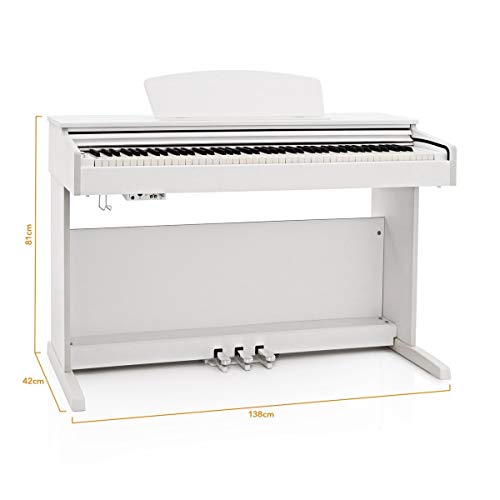 DP-10X Piano Numérique par Gear4music Blanc - Les Beatles, Paul McCartney, John Lennon, RIngo Starr, George Harrison DP-10X Piano Numérique par Gear4music Blanc – Image 6