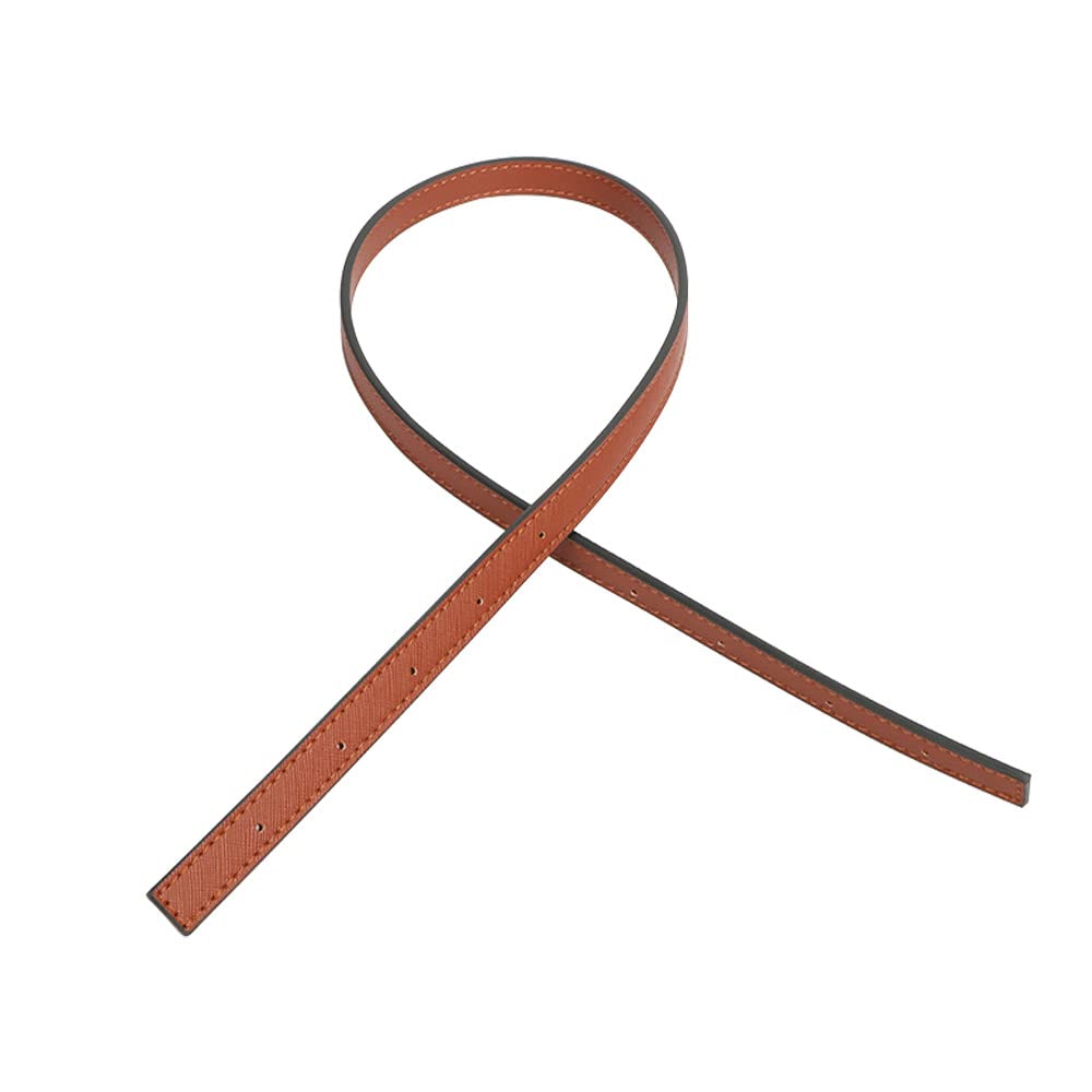 0.6" Wide Replacement Handbags Straps Leather Handle Bag Strap Purse Strap Replacement Strap for Tote Bags Brown