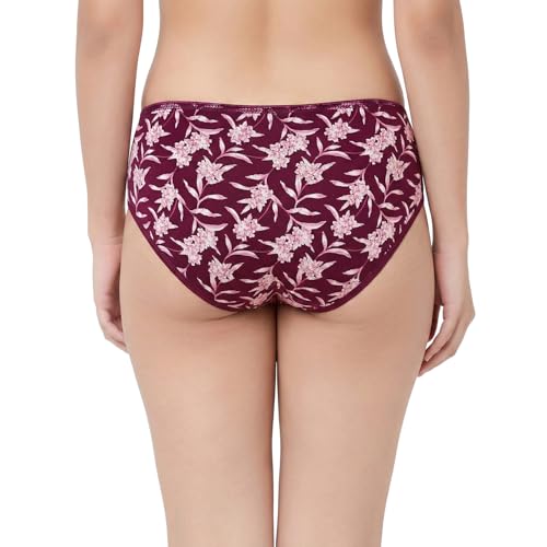 Image of juliet Cotton Hipster Premium Panties Set of 5 Full Coverage Stretchable Fabric