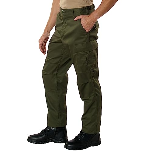 Rothco Relaxed Fit Zipper Fly BDU Pants - Grey (US, Alpha, Medium, Regular, Regular, Olive Drab)