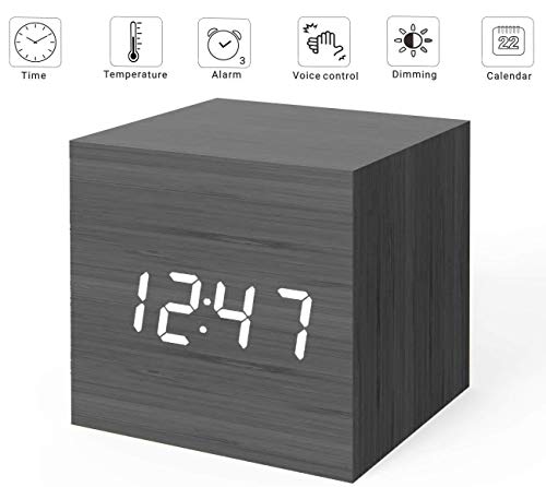 Micar Digital Alarm Clock Wood Led Ligh Buy Online In Belize At Desertcart