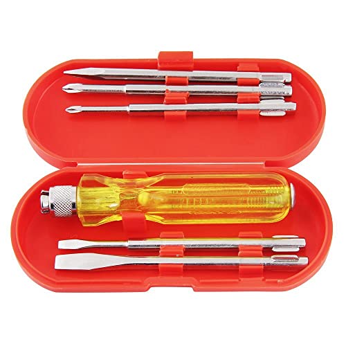 GIZMO Screw Driver Tool Set Kit, Multi Purpose Tools 5 Piece Screwdriver With Tester, Screwdriver Set, Screwdriver Set For Home, Screwdrivers 2 Pieces Slotted, 1 Piece Poker & 2 Pieces Phillips Point (B0C349475G) Amazon Price History, Amazon Price Tracker