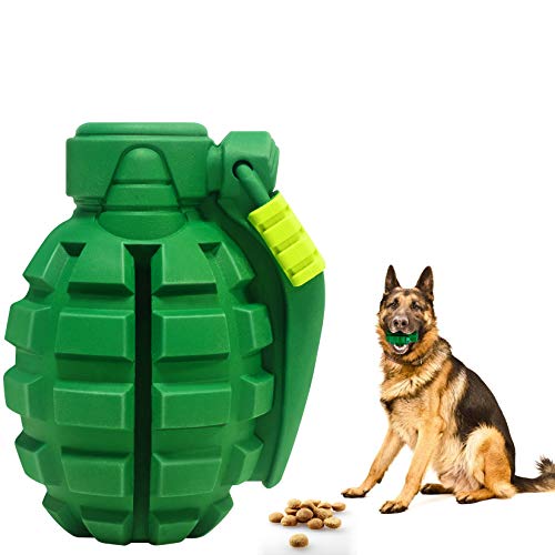 Dog Toys for Aggressive Chewers Large Breed, Lifetime Replacement, Indestructible Dog Chew Toys for Large Medium Small Dogs, Grenade Interactive Dog Toys, Food Grade Tough Dog Toys