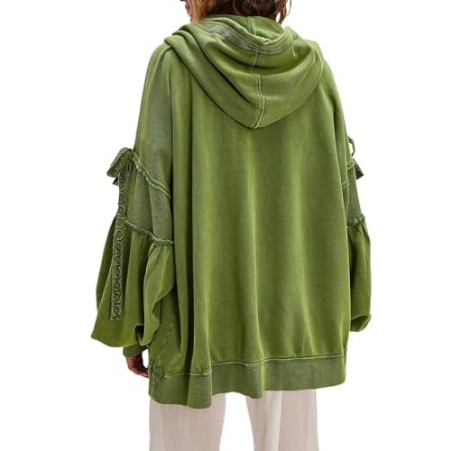 Womens Open Front Oversized Sweatshirt Loose Fit Teen Girls Preppy Jacket Y2k Hoodies Going Out Fashion Coat Pockets3