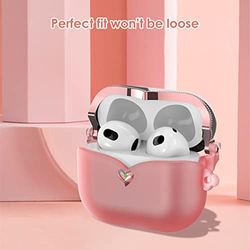 Cute Lovely Airpods Case Cover, Soft Silicone Protective Cover With Keychain For Women Men Girl Compatible With Apple Airpods Pro 2Nd Generation Charging Case, Scratch Proof And Drop Proof (Pink-A) #TOP4