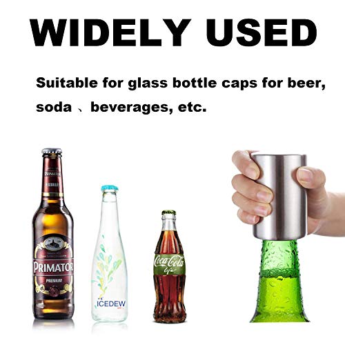 Push Down Bottle Opener,Magnetic Beer Bottle Opener,Press Down Automatic Bottle Opener,Magnet Beer Cola Soda Crown Cap Top Bottle Opener Tool Kitchen Gadgets Accessories Gifts for Men - 4